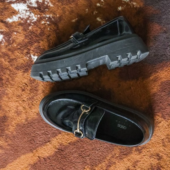 ASOS DESIGN Miller chunky loafers in black - Picture 3 of 7